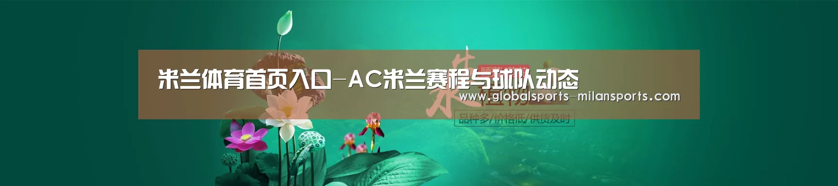 鲜花水草花卉网站模板