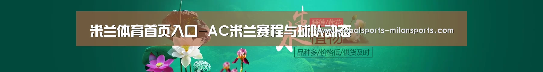 鲜花水草花卉网站模板